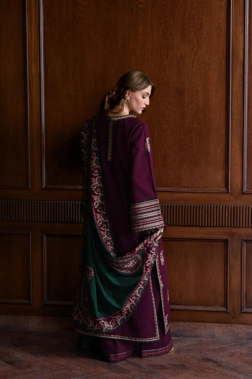 Elayna Zaib - Luxury  3PC Chikenkari Heavy Embroidered Suit | ZF-050  Zaroon Luxe '26