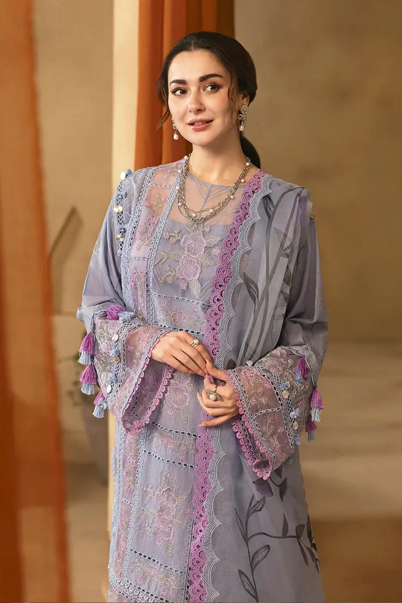 Anum - Luxury Lawn 3PC Chikenkari Heavy Embroidered Suit | Unstitched Summer Luxe '26