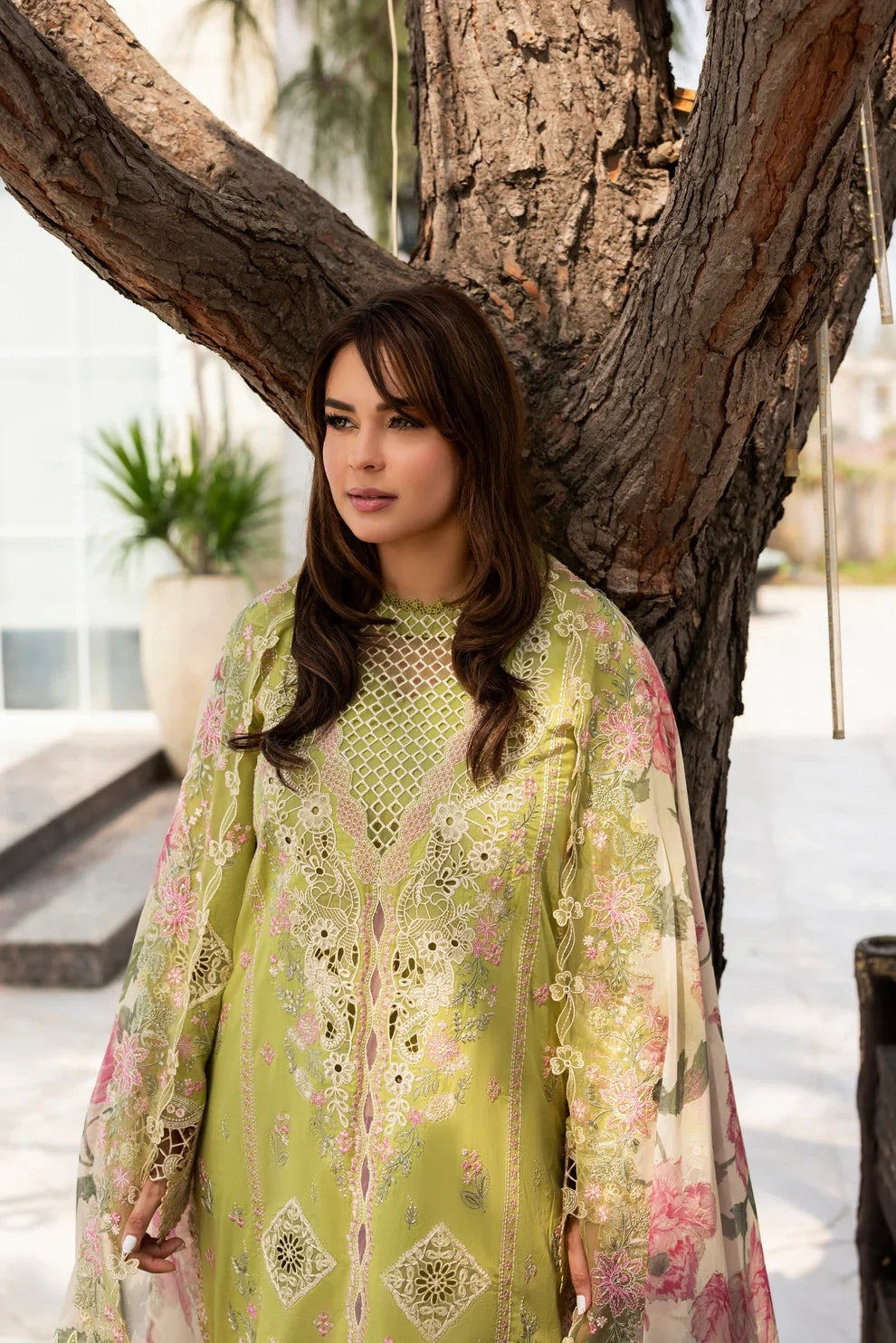 Mehrbano - Luxury Dhanak 3PC Chikenkari Heavy Embroidered Suit | EA-W-116 Luxe '26