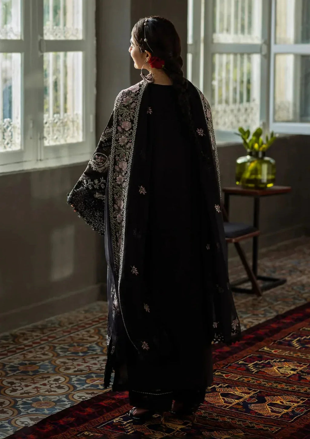 Golshan - Luxury Dhanak 3PC Chikenkari Heavy Embroidered Suit | EA-W- 123 Luxe '26