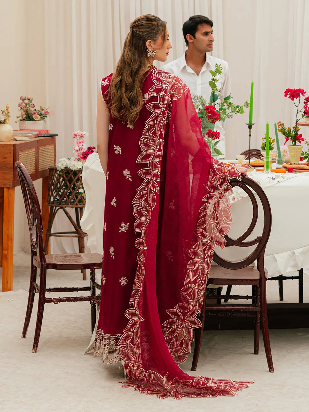 Gökçe - Luxury Lawn 3PC Chikenkari Heavy Embroidered Suit | EA-088 Summer Luxe '26