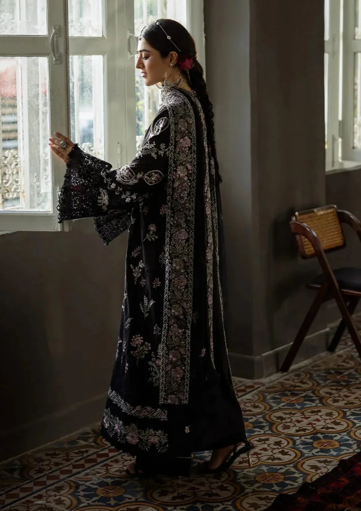 Golshan - Luxury Dhanak 3PC Chikenkari Heavy Embroidered Suit | EA-W- 123 Luxe '26