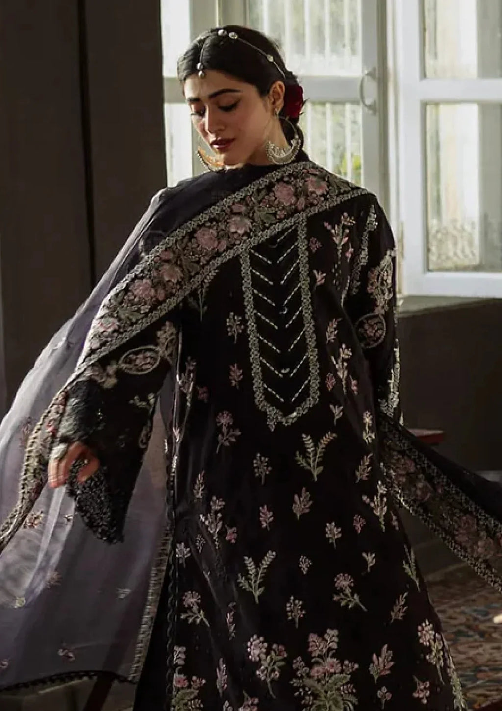 Golshan - Luxury Dhanak 3PC Chikenkari Heavy Embroidered Suit | EA-W- 123 Luxe '26