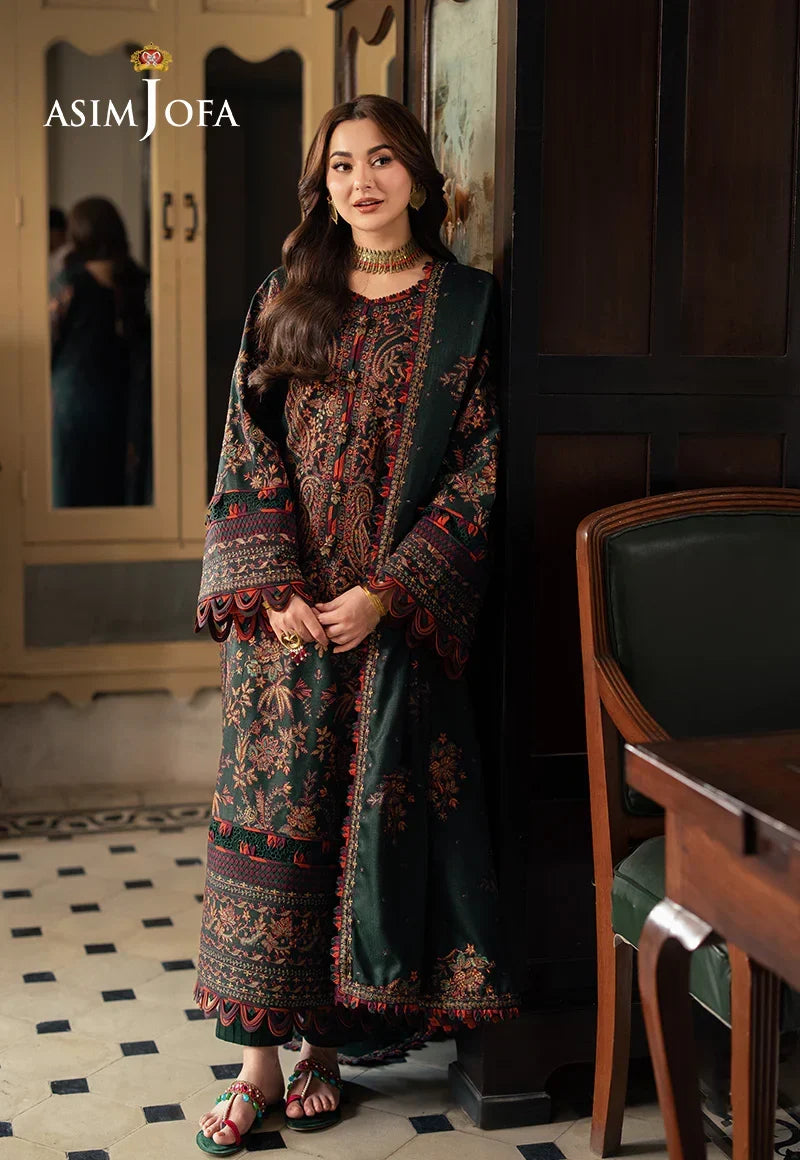 Afsaneh - Luxury Dhanak 3PC Chikenkari Heavy Embroidered Suit | EA-W-117 Luxe '26