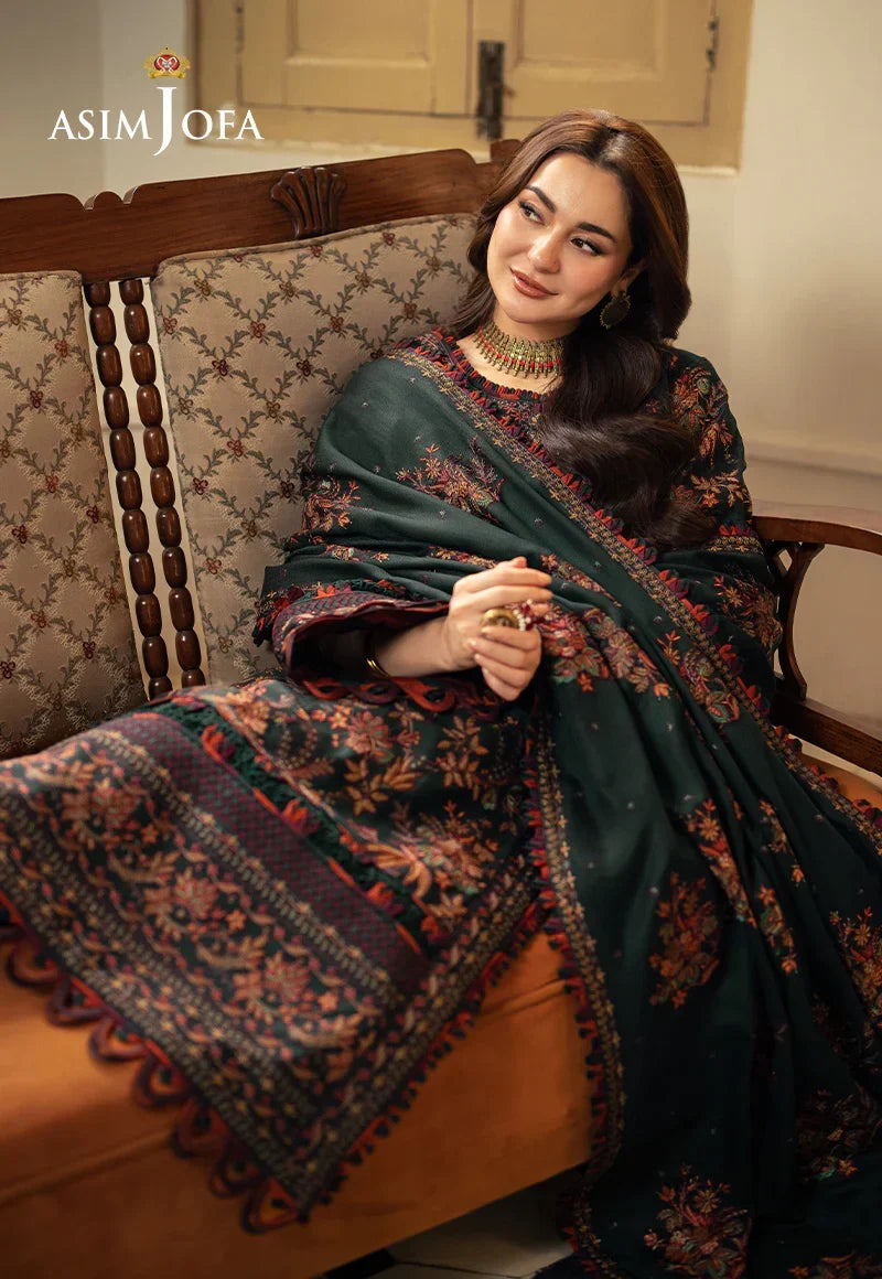 Afsaneh - Luxury Dhanak 3PC Chikenkari Heavy Embroidered Suit | EA-W-117 Luxe '26