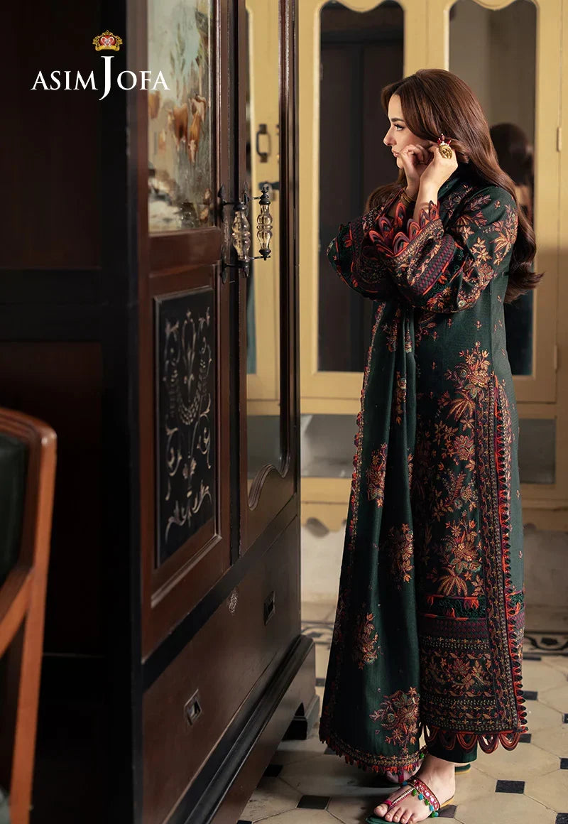 Afsaneh - Luxury Dhanak 3PC Chikenkari Heavy Embroidered Suit | EA-W-117 Luxe '26
