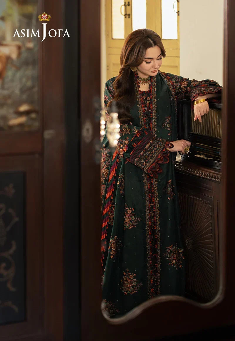 Afsaneh - Luxury Dhanak 3PC Chikenkari Heavy Embroidered Suit | EA-W-117 Luxe '26