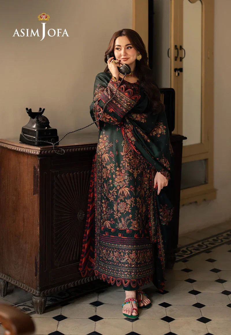 Afsaneh - Luxury Dhanak 3PC Chikenkari Heavy Embroidered Suit | EA-W-117 Luxe '26