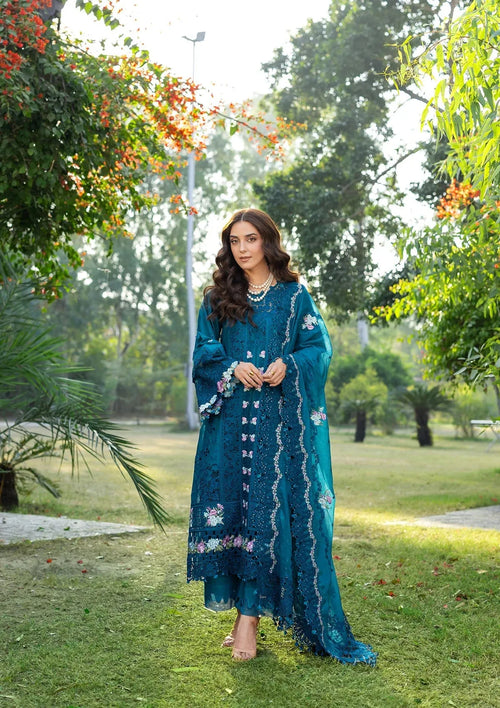 Basma - Luxury Lawn 3PC Chikenkari Heavy Embroidered Suit | ZF-081 Summer Luxe '26