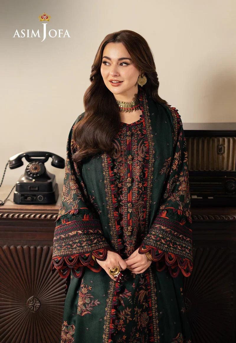 Afsaneh - Luxury Dhanak 3PC Chikenkari Heavy Embroidered Suit | EA-W-117 Luxe '26