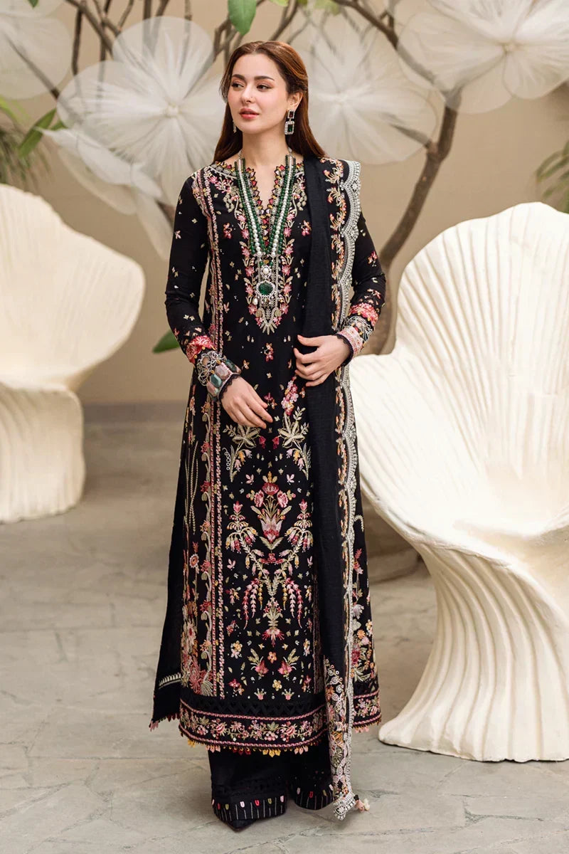 Seraphina - Luxury Dhanak 3PC Chikenkari Heavy Embroidered Suit | Zf- 112 Zaroon Luxe '26