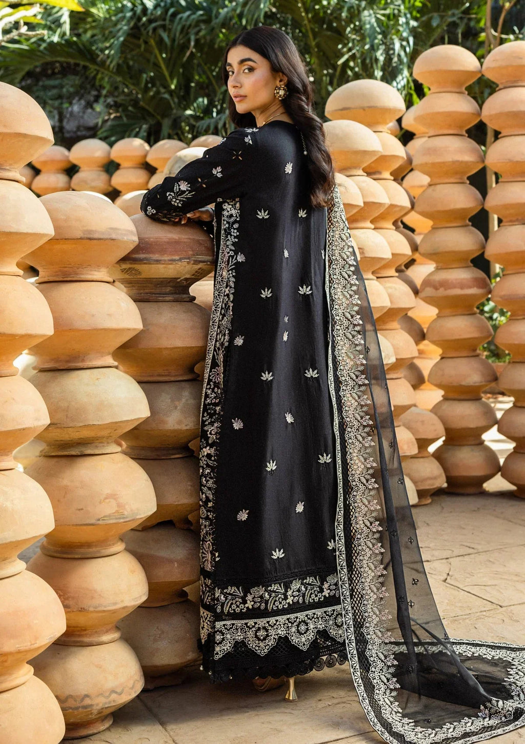 Calista - Luxury 3PC Chikenkari Heavy Embroidered Suit | ZF-106 Zaroon Luxe '26