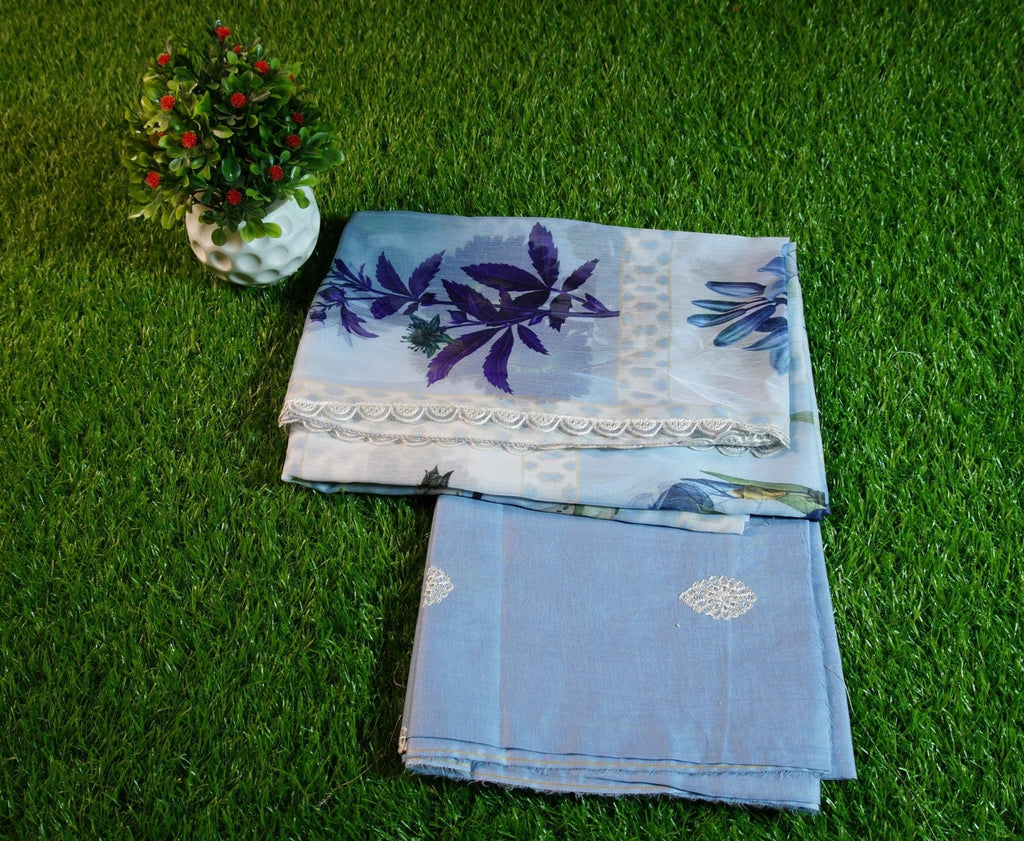 Wafa - Luxury Lawn 3PC Chikenkari Heavy Embroidered Suit | ZF-078  Summer Luxe '26