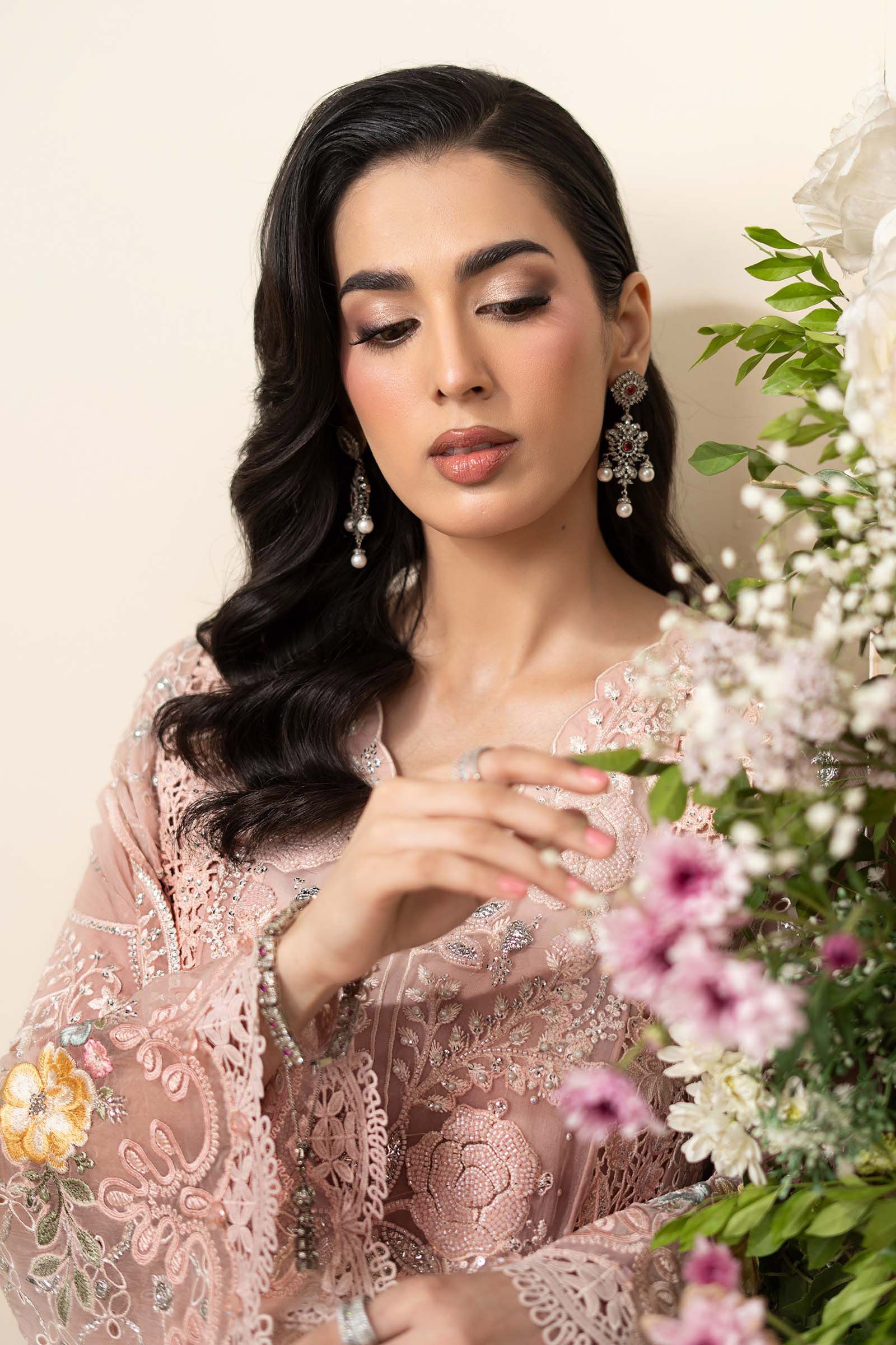 Lumina - Luxury Dhanak 3PC Chikenkari Heavy Embroidered Suit | Zf- 111 Zaroon Luxe '26