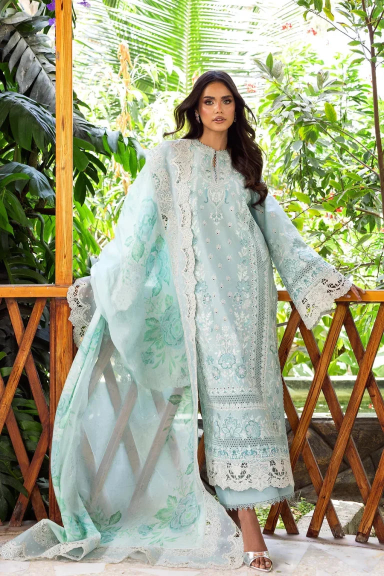 Golnar - Luxury Dhanak 3PC Chikenkari Heavy Embroidered Suit | EA-W- 120 Luxe '26