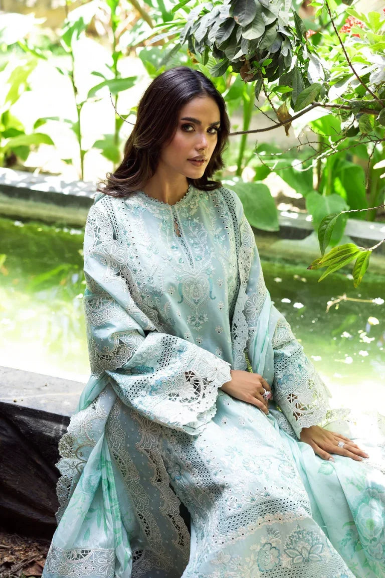 Golnar - Luxury Dhanak 3PC Chikenkari Heavy Embroidered Suit | EA-W- 120 Luxe '26