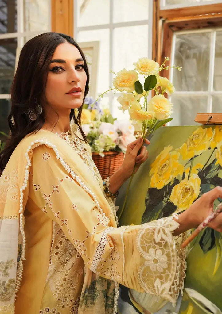 Zaroon Kahf - Luxury Lawn 3PC Chikenkari Heavy Embroidered Suit | ZF-013  Summer Luxe '26