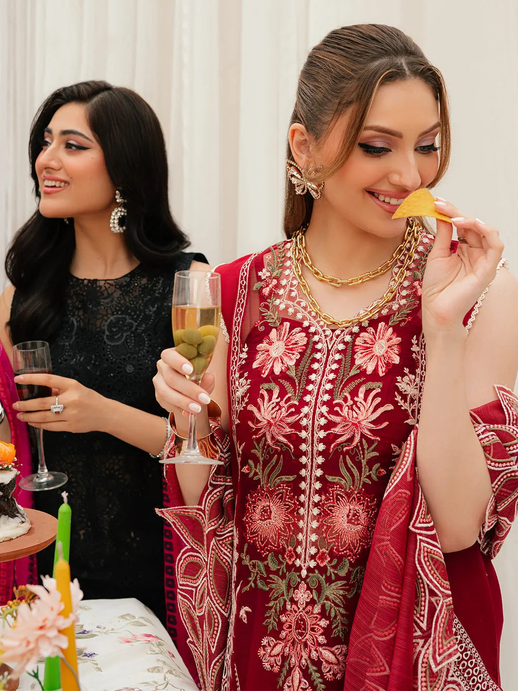 Gökçe - Luxury Lawn 3PC Chikenkari Heavy Embroidered Suit | EA-088 Summer Luxe '26