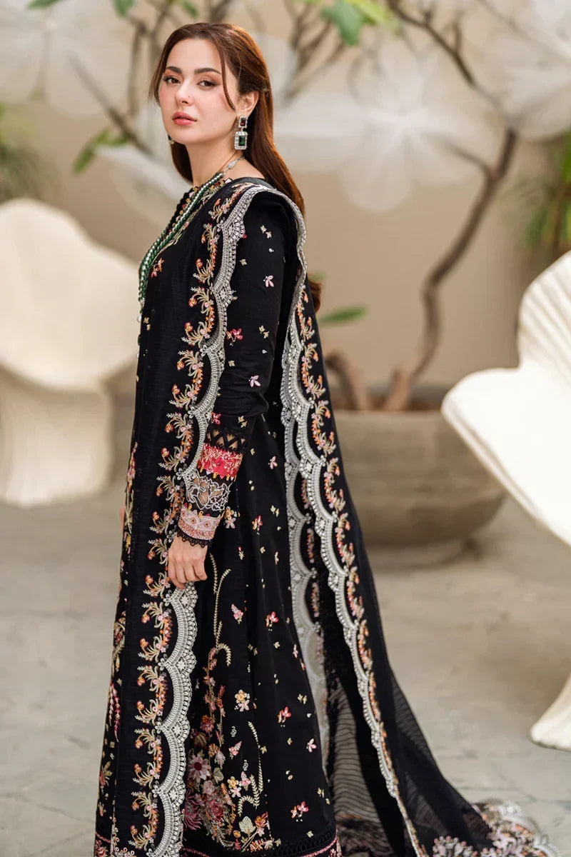 Seraphina - Luxury Dhanak 3PC Chikenkari Heavy Embroidered Suit | Zf- 112 Zaroon Luxe '26