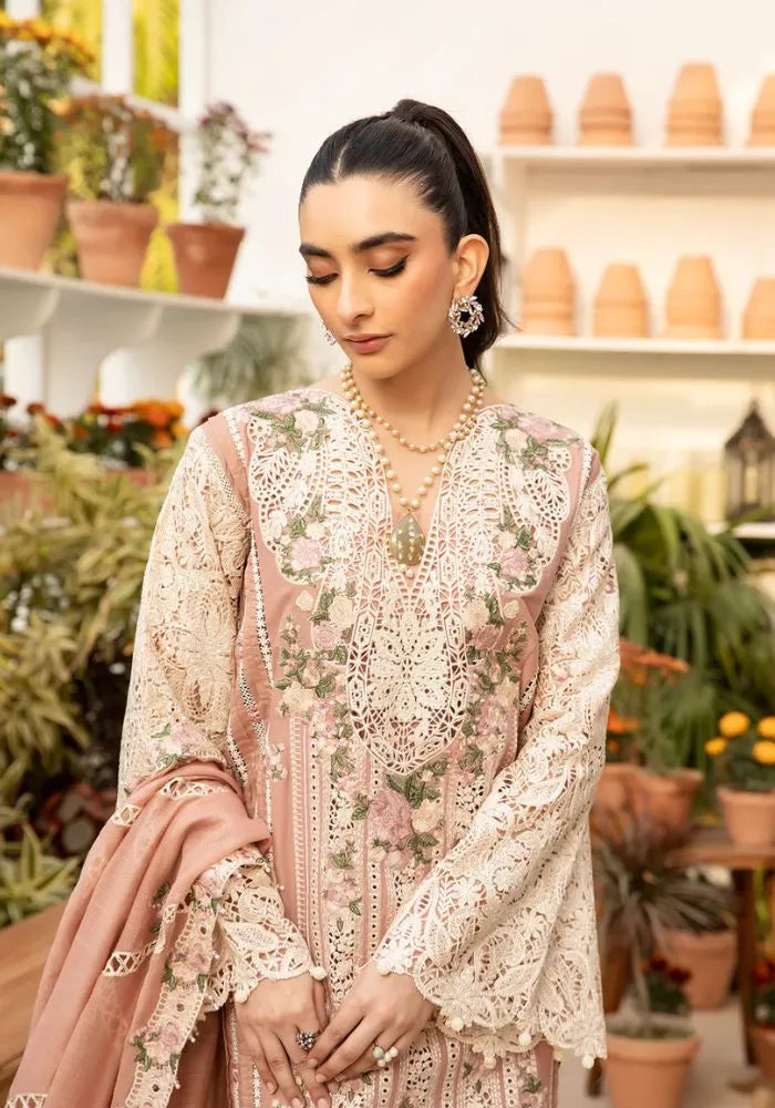 Aiman - Zf -010 Luxury Lawn 3PC Chikenkari Heavy Embroidered Suit | Unstitched Summer Luxe '26