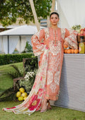 Mehwar - Luxury Lawn 3PC Chikenkari Heavy Embroidered Suit | Zf-031 Unstitched Summer Luxe '26