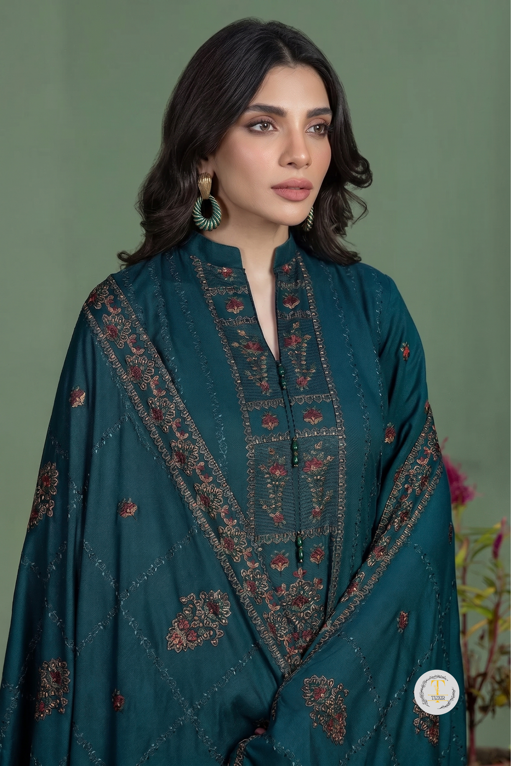 Alishba - Lawn 3PC Chikenkari Heavy Embroidered Suit | Unstitched Summer Luxe '26