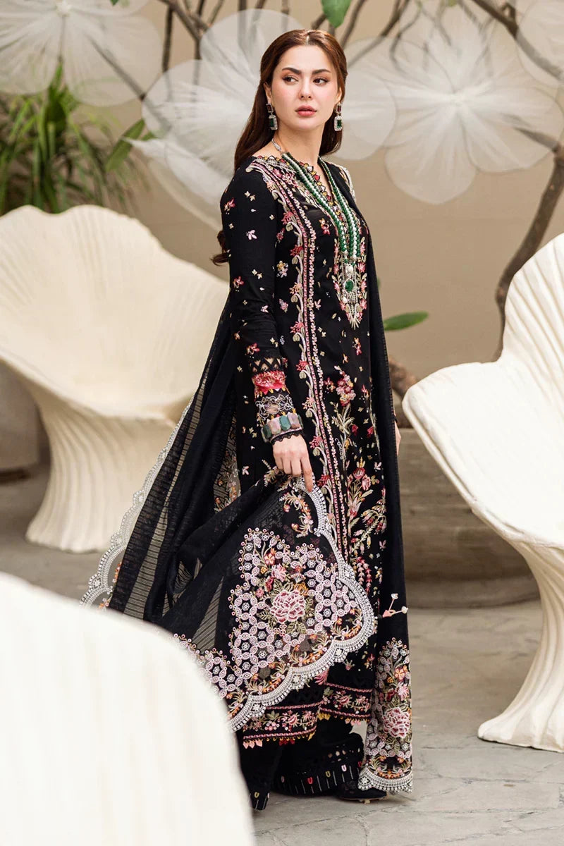 Seraphina - Luxury Dhanak 3PC Chikenkari Heavy Embroidered Suit | Zf- 112 Zaroon Luxe '26