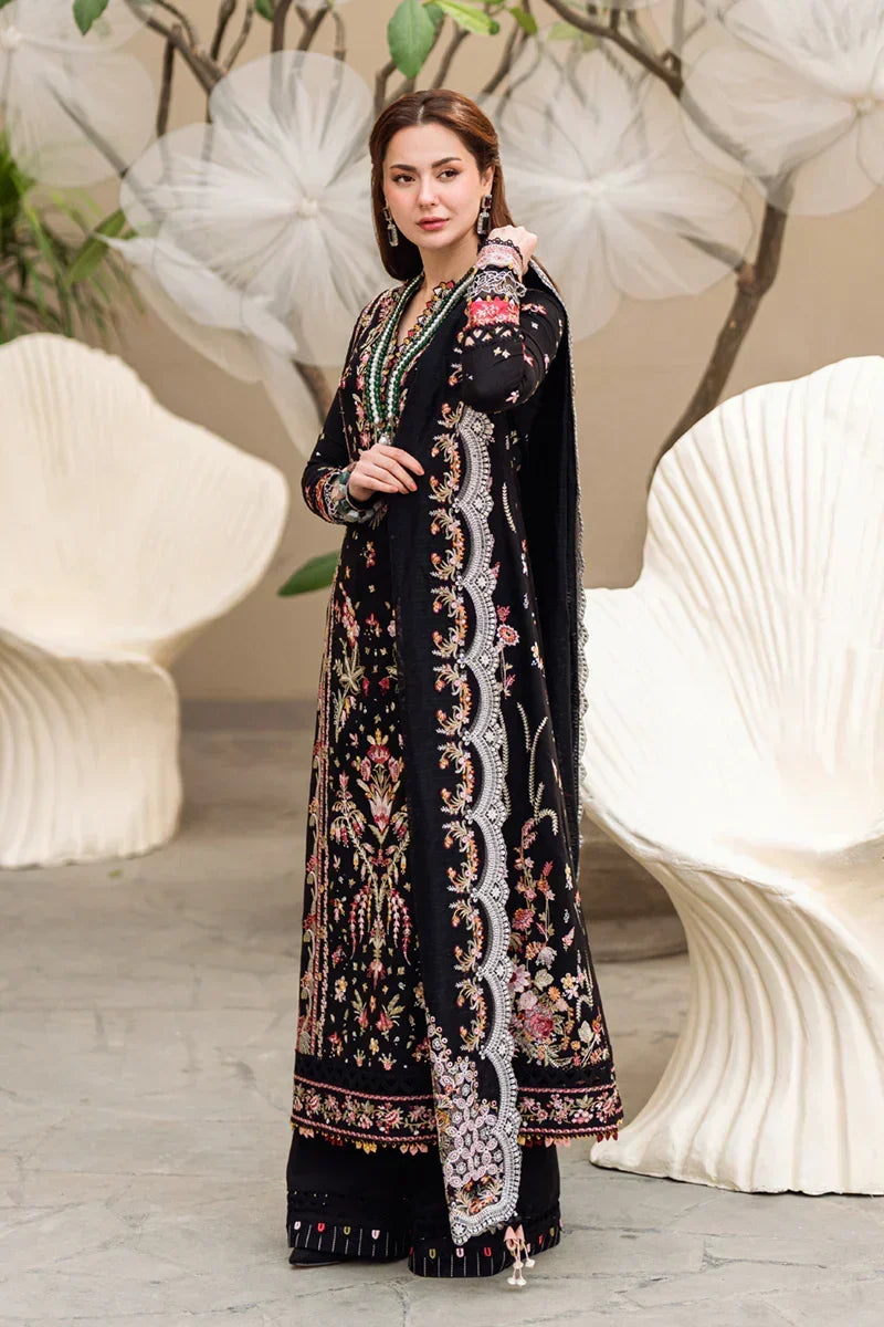 Seraphina - Luxury Dhanak 3PC Chikenkari Heavy Embroidered Suit | Zf- 112 Zaroon Luxe '26