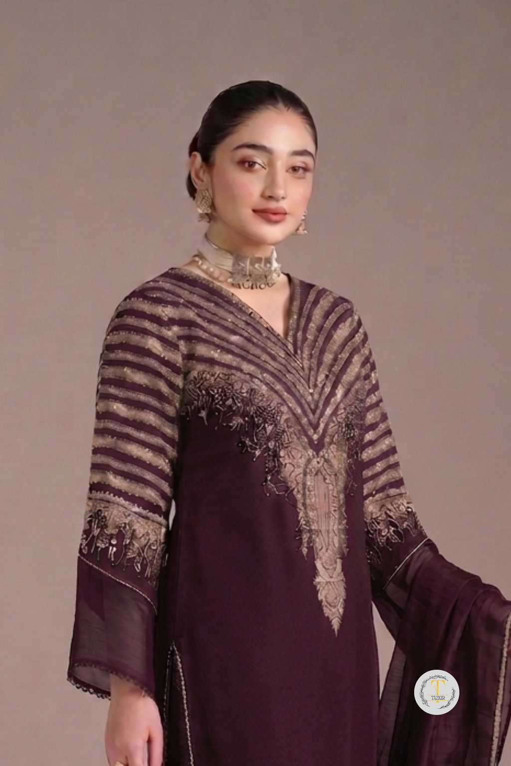 Arwa - Lawn 3PC Chikenkari Heavy Embroidered Suit | Unstitched Summer Luxe '26
