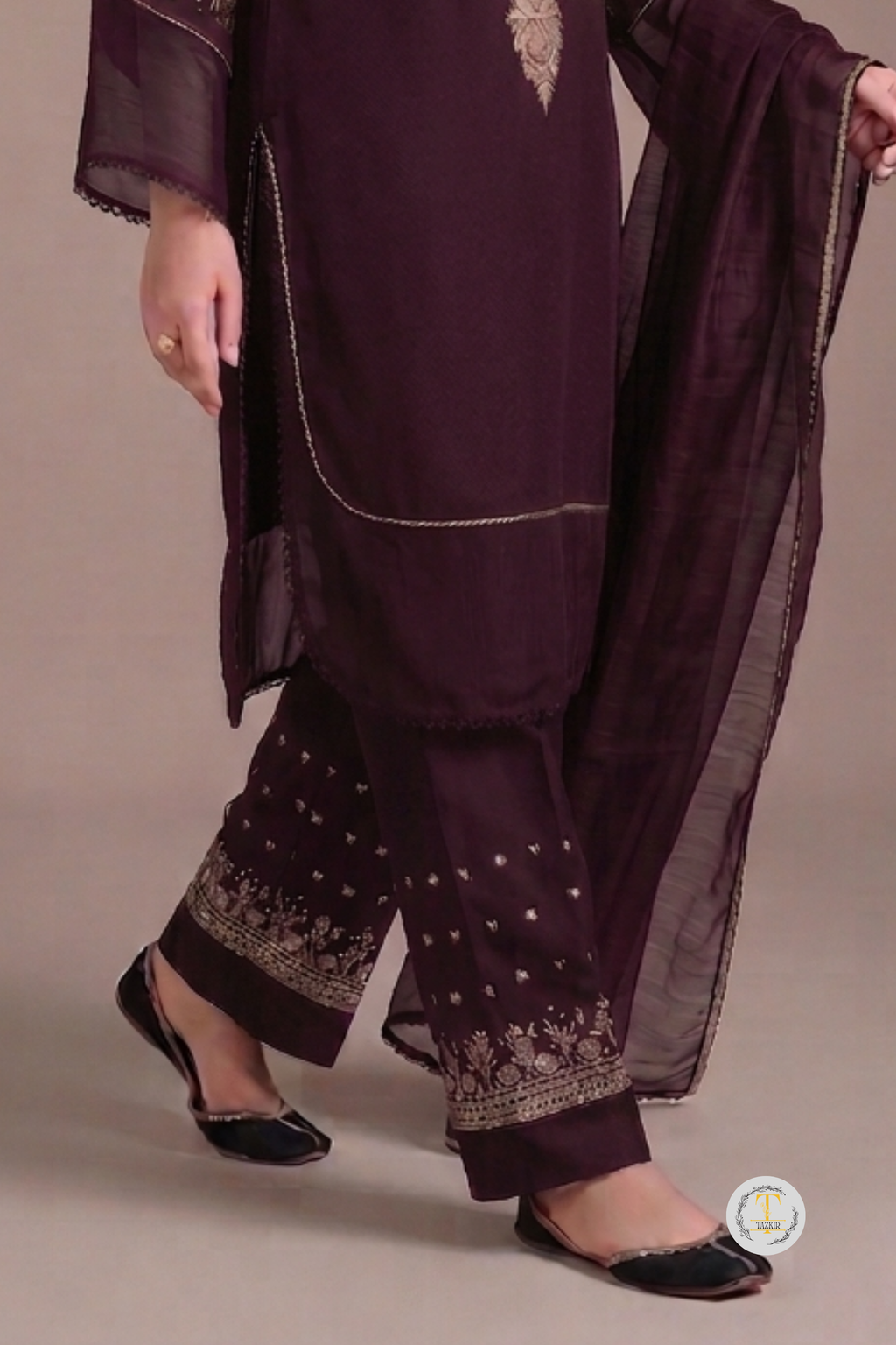 Arwa - Lawn 3PC Chikenkari Heavy Embroidered Suit | Unstitched Summer Luxe '26