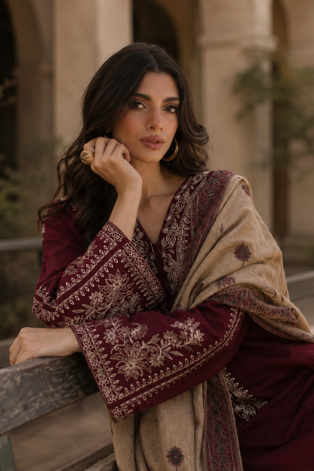 Aliya - Lawn 3PC Chikenkari Heavy Embroidered Suit | Unstitched Summer Luxe '26