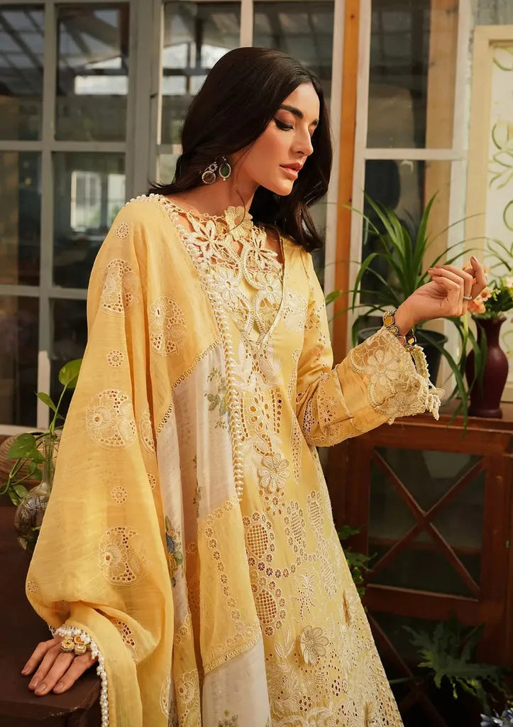 Zaroon Kahf - Luxury Lawn 3PC Chikenkari Heavy Embroidered Suit | ZF-013  Summer Luxe '26
