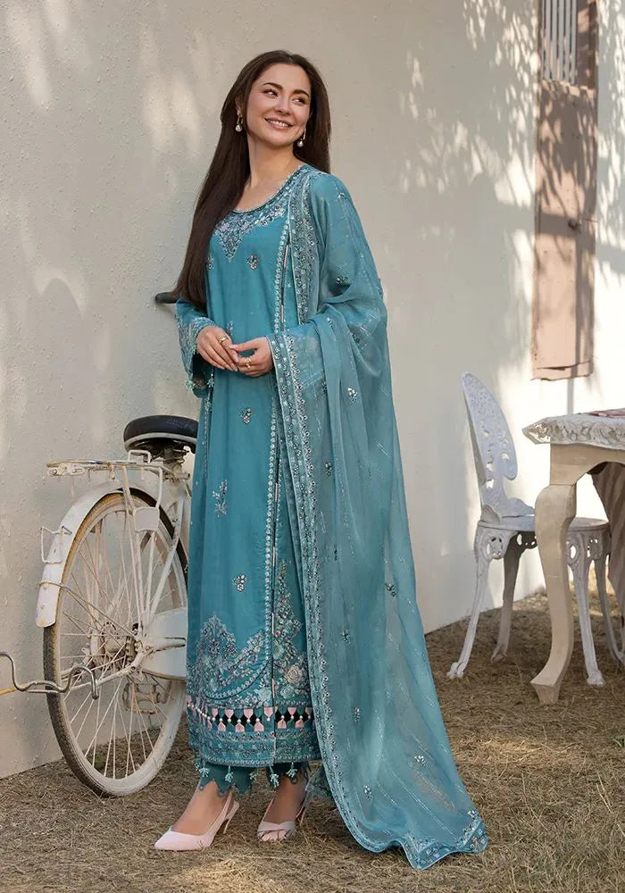 Soraya - Luxury Lawn 3PC Chikenkari Heavy Embroidered Suit | ZF-061  Summer Luxe '26