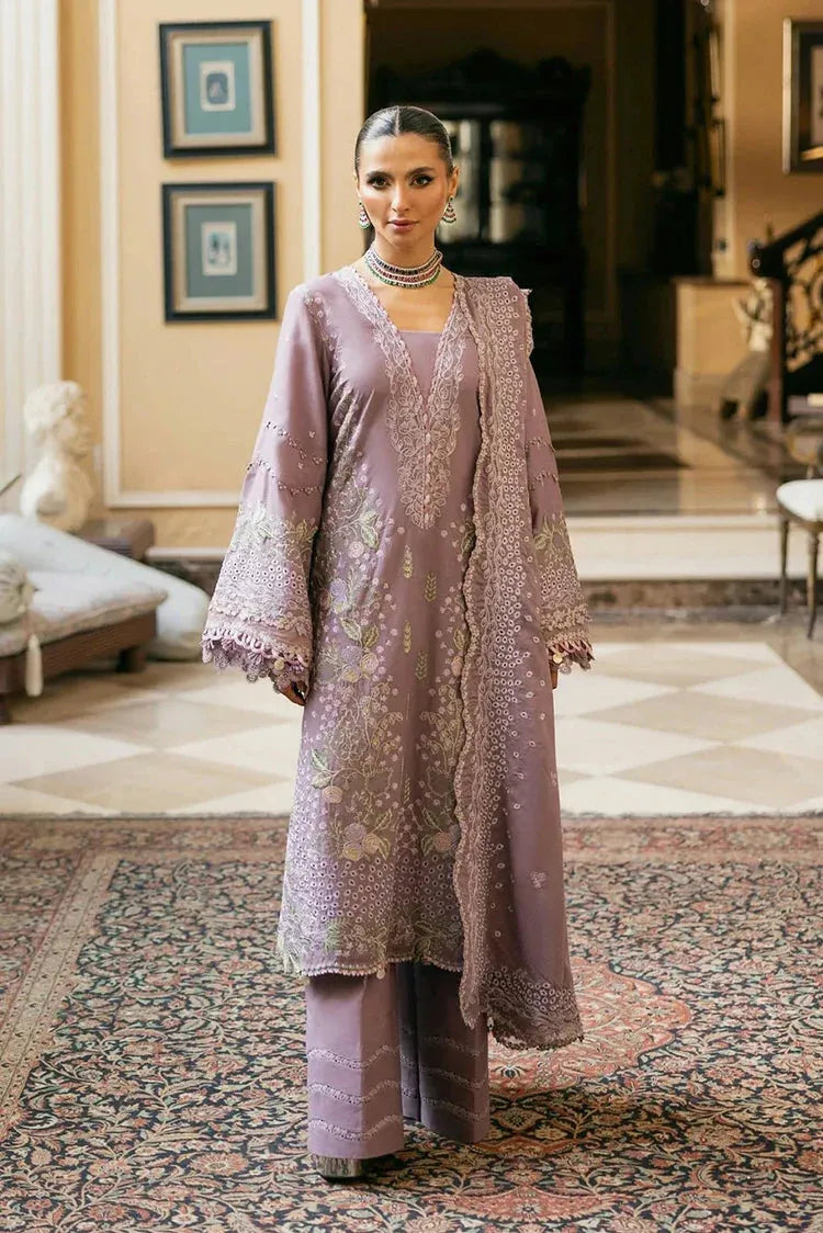 Aleena - Luxury Lawn 3PC Chikenkari Heavy Embroidered Suit | ZF-024  Summer Luxe '26