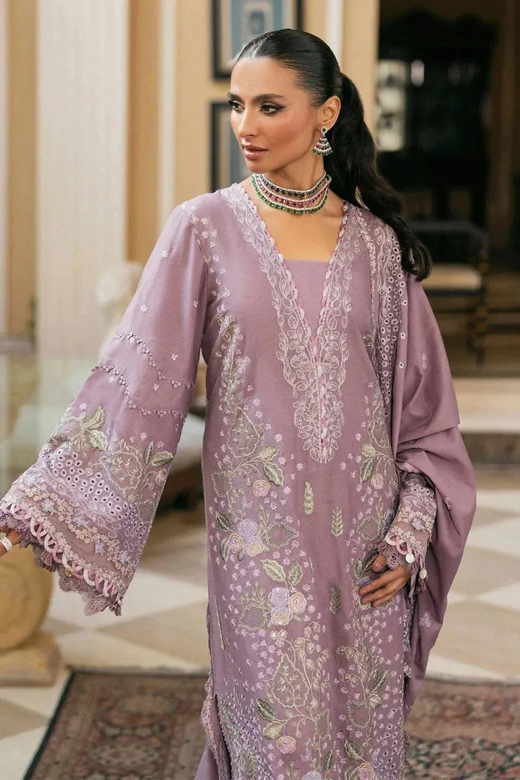 Aleena - Luxury Lawn 3PC Chikenkari Heavy Embroidered Suit | ZF-024  Summer Luxe '26
