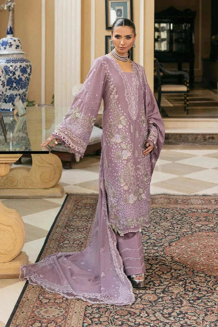 Aleena - Luxury Lawn 3PC Chikenkari Heavy Embroidered Suit | ZF-024  Summer Luxe '26