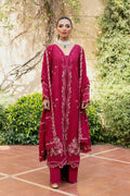 Zubi - Luxury Lawn 3PC Chikenkari Heavy Embroidered Suit | Unstitched Summer Luxe '26
