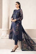 Samira - Luxury Lawn 3PC Chikenkari Heavy Embroidered Suit | ZF-072 Unstitched Summer Luxe '26