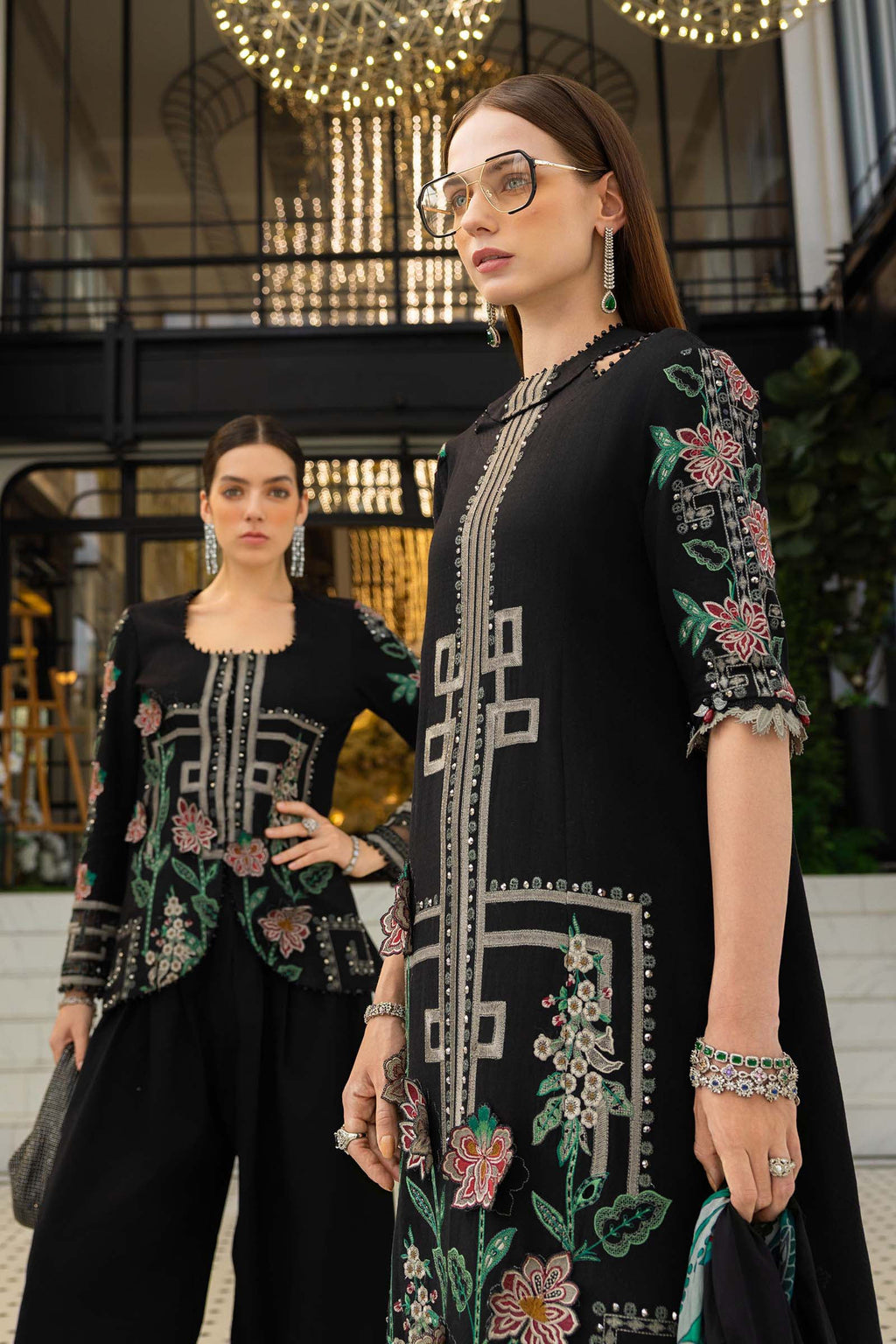 Nehir - Luxury Dhanak 3PC Chikenkari Heavy Embroidered Suit | EA-W- 130  Luxe '26