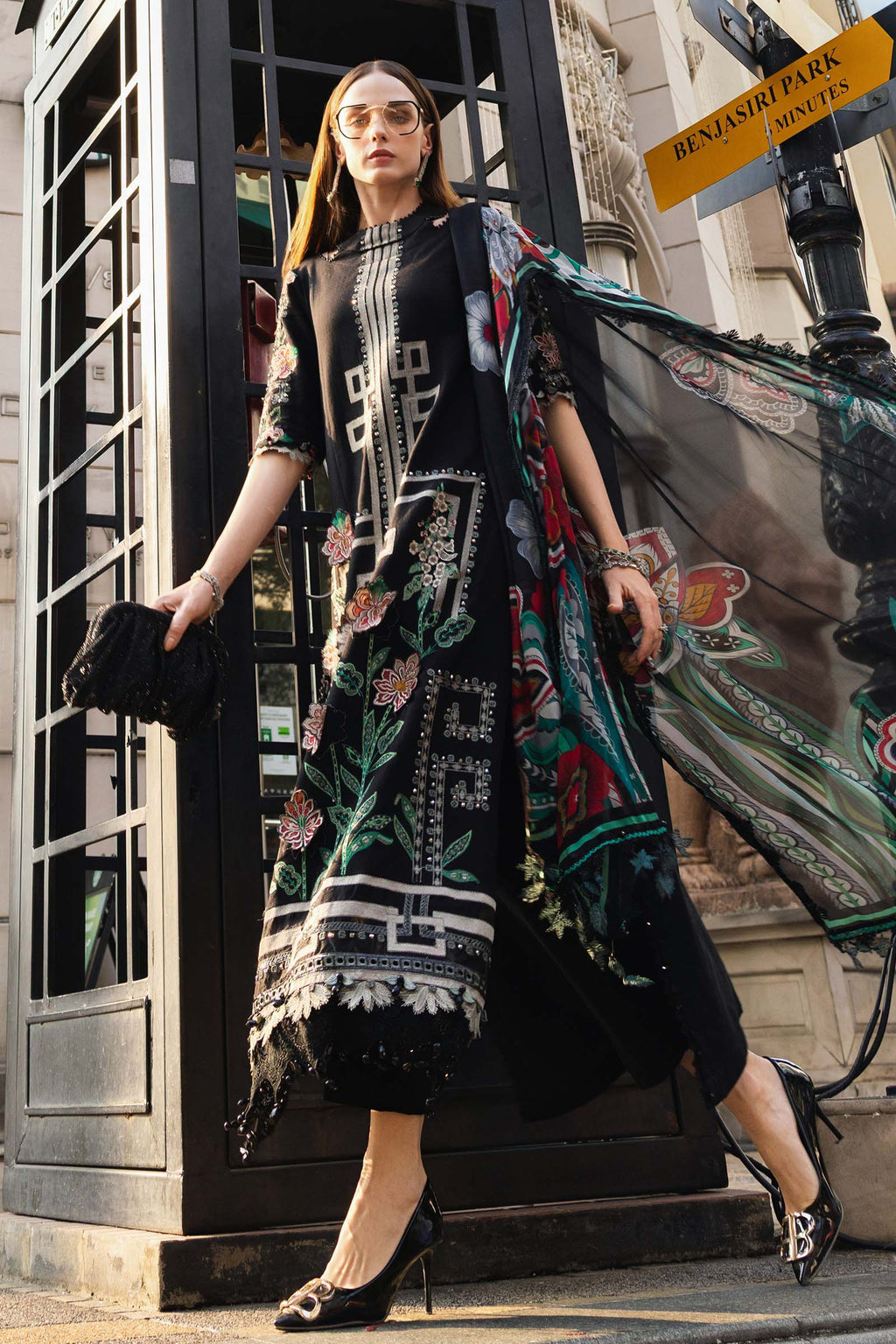 Nehir - Luxury Dhanak 3PC Chikenkari Heavy Embroidered Suit | EA-W- 130  Luxe '26