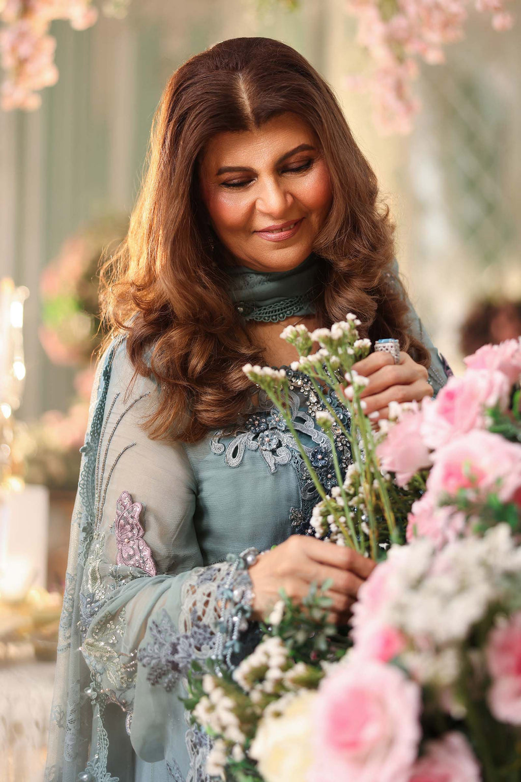 Delkash - Luxury Viscose 3PC Chikenkari Heavy Embroidered Suit | EA-W- 129  Luxe '26