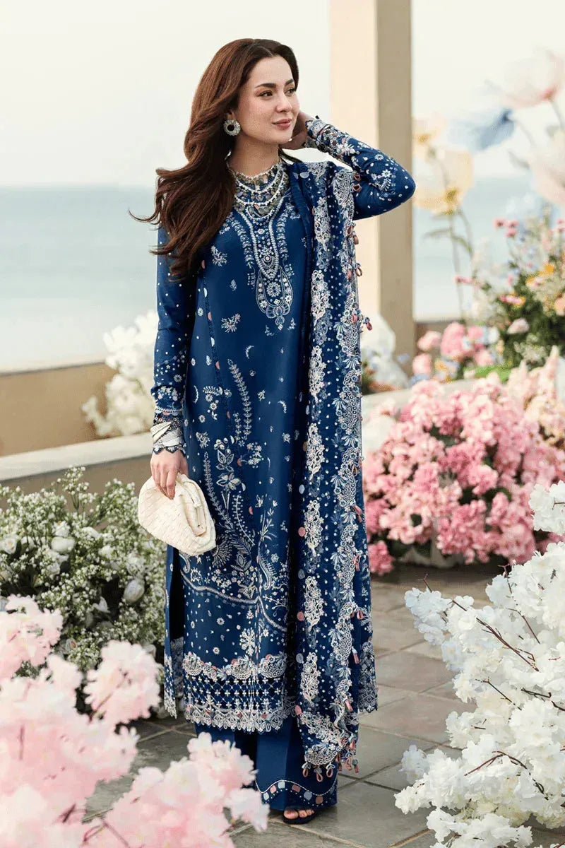 Zaiba - Luxury Lawn 3PC Chikenkari Heavy Embroidered Suit | ZF-067 Unstitched Summer Luxe '26