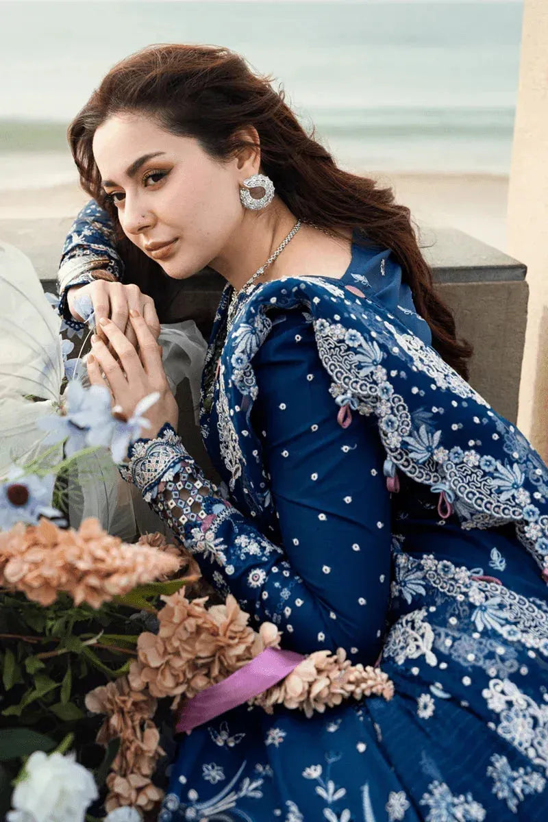 Zaiba - Luxury Lawn 3PC Chikenkari Heavy Embroidered Suit | ZF-067 Unstitched Summer Luxe '26