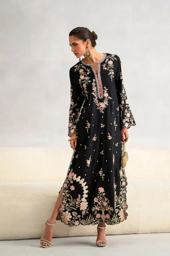 MIRAE- 2PC Unstitched Embroidered Silk - EA-W-154 Luxe 26'