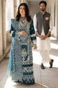 Mahnur - Zf -027 Luxury Lawn 3 PCS Embroidered | Summer Zaroon Luxe