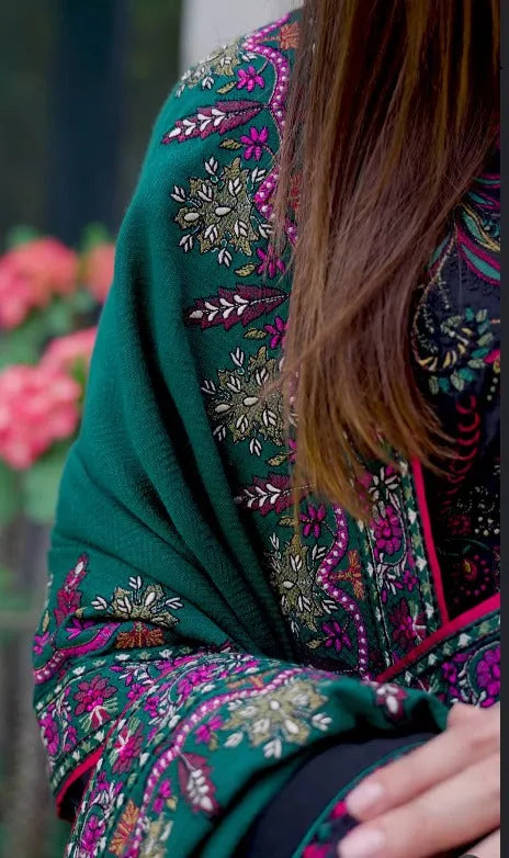 Zainab -ZF 049 - Luxury Lawn 3PC Chikenkari Heavy Embroidered Suit | Unstitched Summer Luxe '26