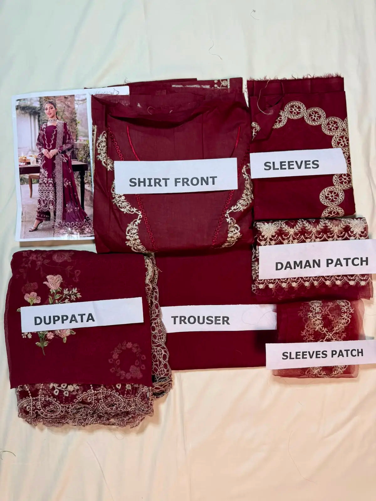 Mah-e-Rukh Mahroon - Luxury Dhanak  3PC Chikenkari Heavy Embroidered Suit |  Zf -W 03 Zaroon Luxe '26