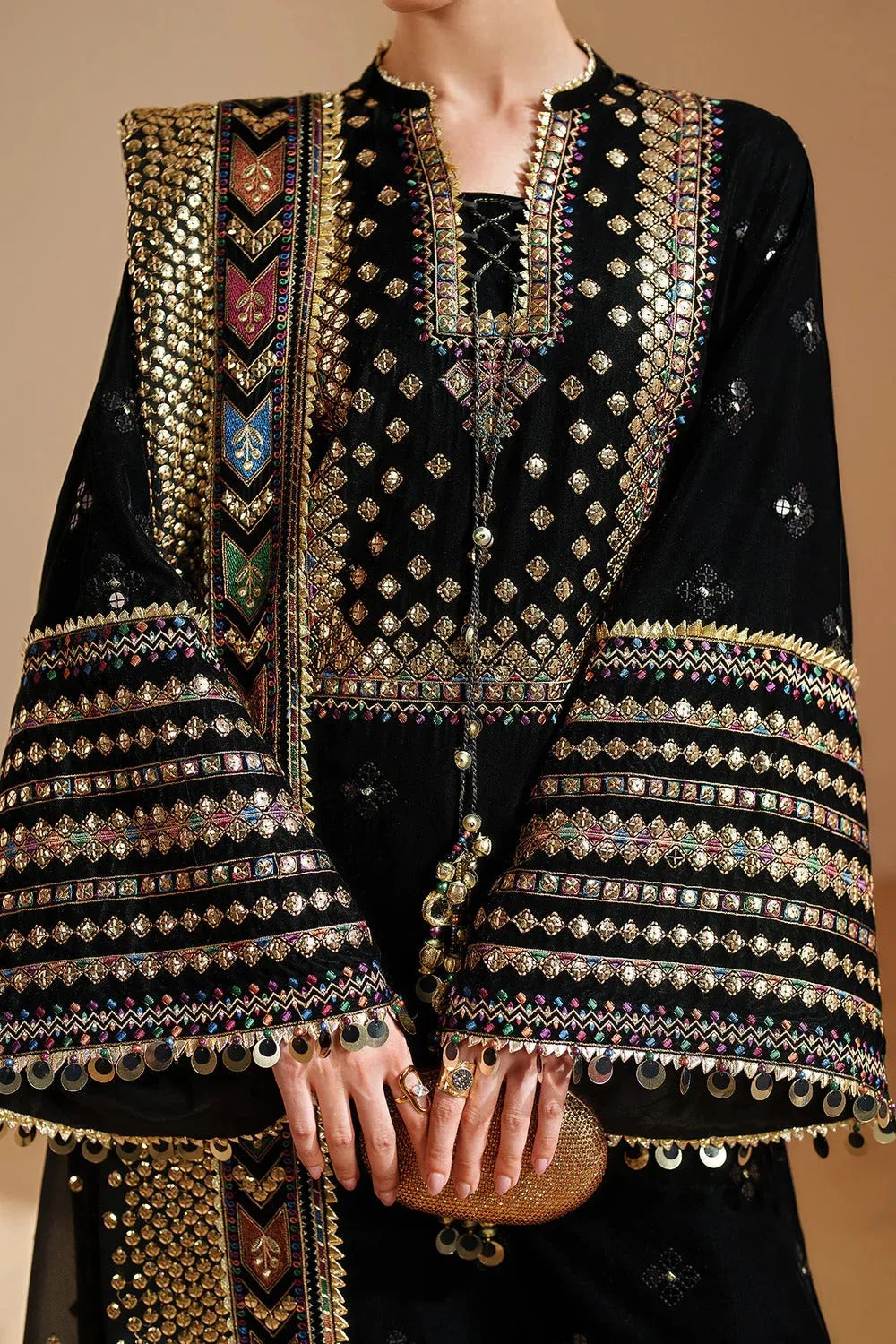 Nida -ZF 048 - Luxury Lawn 3PC Chikenkari Heavy Embroidered Suit | Unstitched Summer Luxe '26