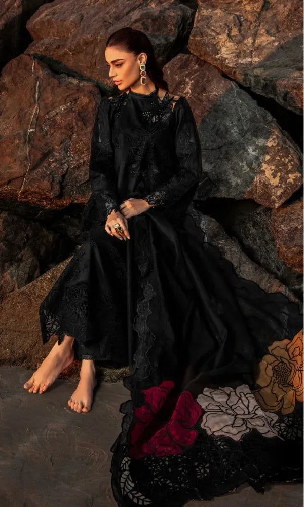 Inaya - Luxury Lawn 3PC Chikenkari Heavy Embroidered Suit | ZF-032 Unstitched Summer Luxe '26