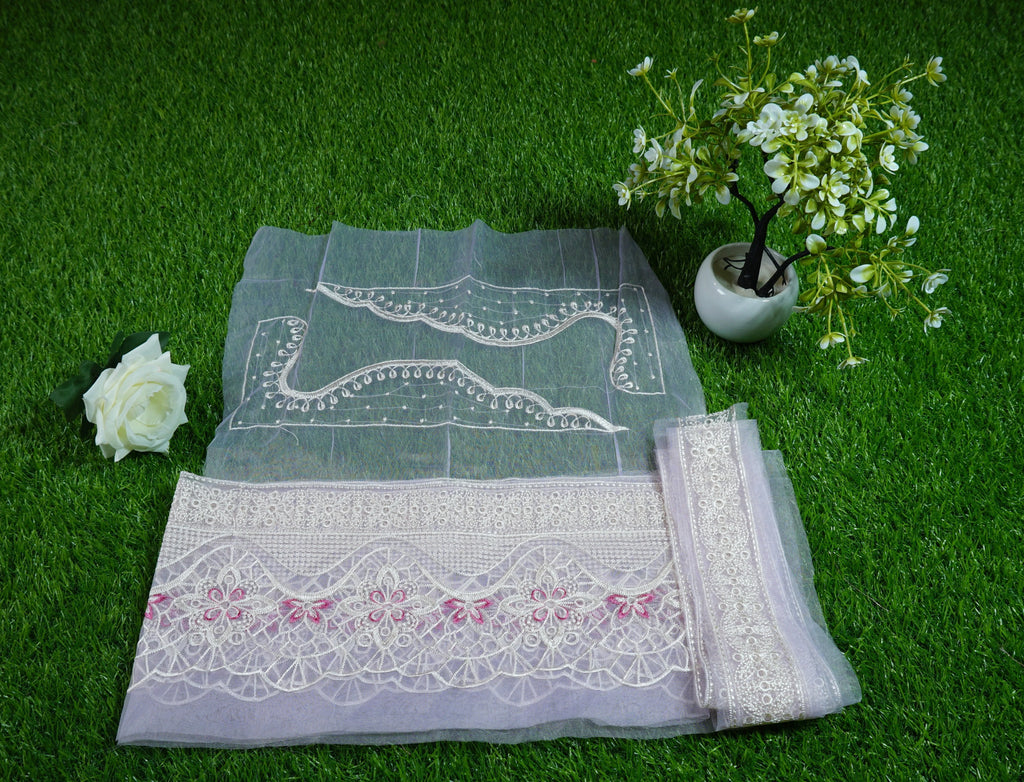 Aylin - Luxury Lawn 3PC Chikenkari Heavy Embroidered Suit | ZF-064 Unstitched Summer Luxe '26